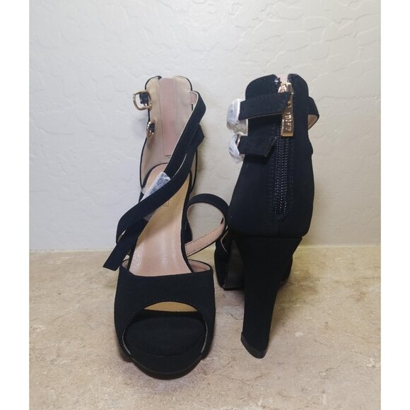 IDIFU Women's Platform Chunky High Heels Dress Sandals Peep Toe Ankle Strap 5.5 - Picture 4 of 6